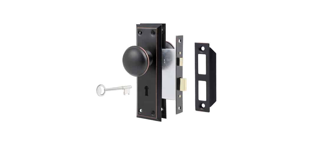 Mortise Lock Set for Interior Door Door Knob with Lock and Key 3