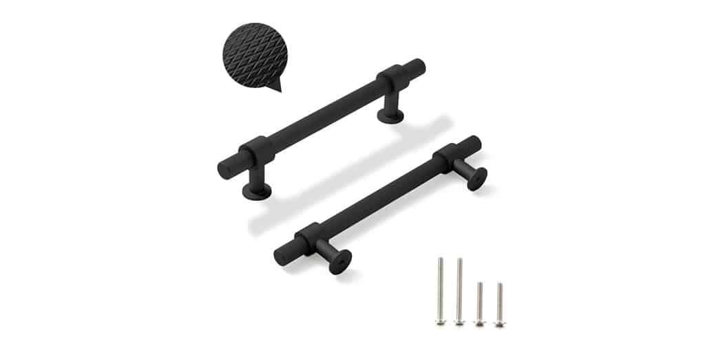 knurled cabinet bar pull handle 1