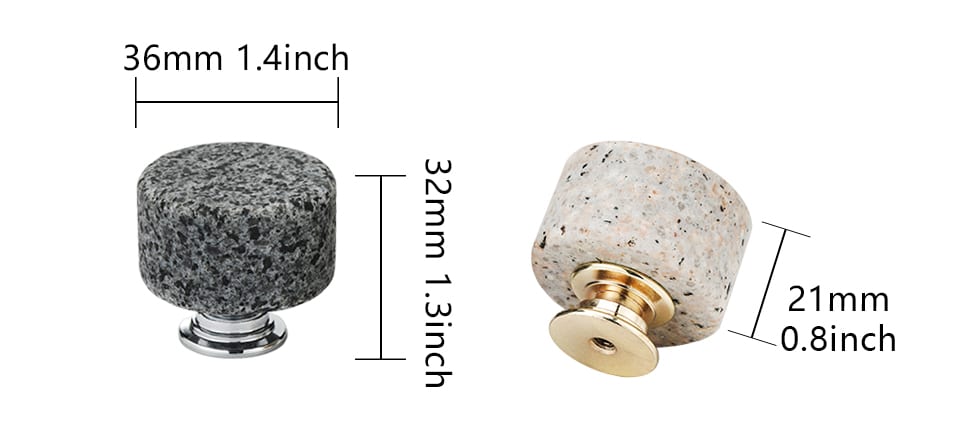 キャビネット引き出し大理石亜鉛合金素材アールデコハンドル 3