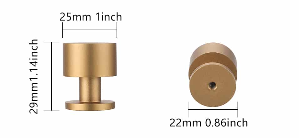 Cabinet Handles Drawer Pulls Zinc Alloy Material Champagne Copper 5